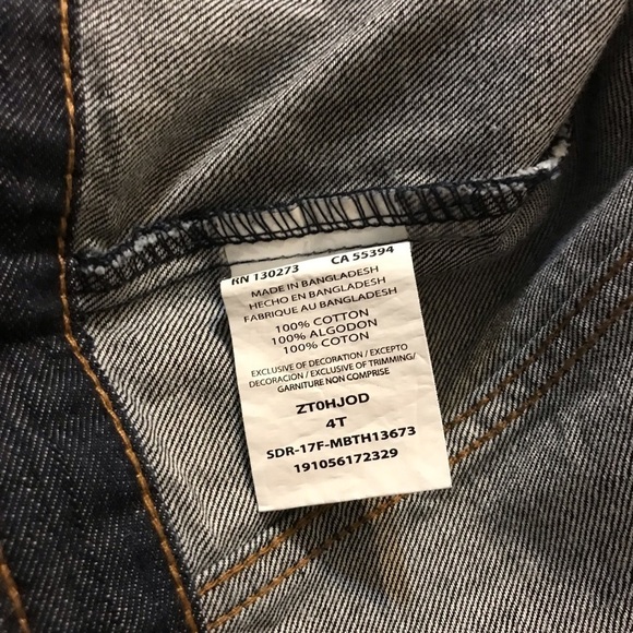 Toddler Wrangler Jean Jacket 4T - Picture 6 of 7